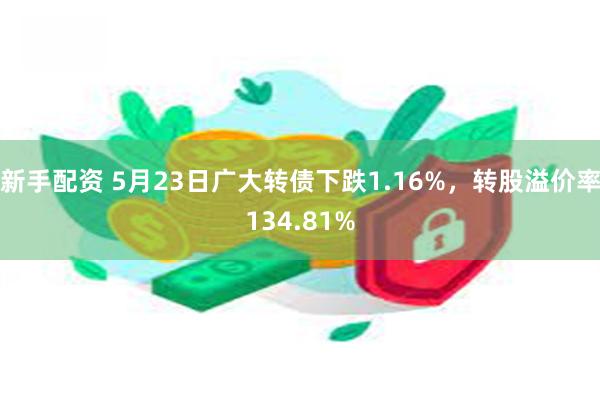 新手配资 5月23日广大转债下跌1.16%，转股溢价率134.81%