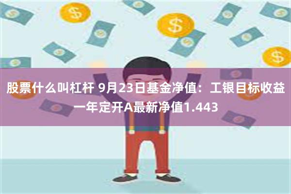 股票什么叫杠杆 9月23日基金净值：工银目标收益一年定开A最新净值1.443