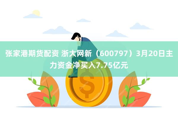 张家港期货配资 浙大网新（600797）3月20日主力资金净买入7.75亿元