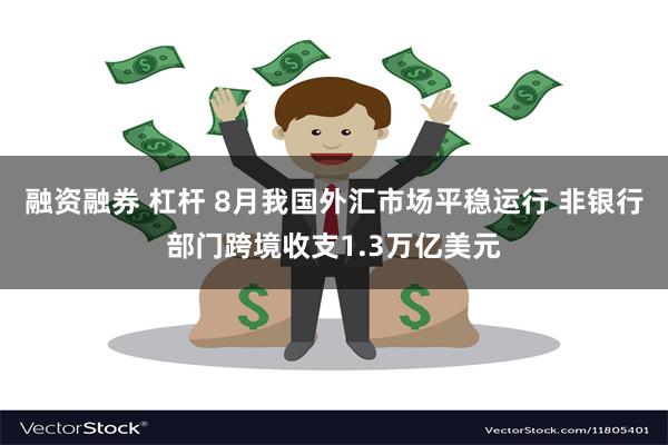 融资融券 杠杆 8月我国外汇市场平稳运行 非银行部门跨境收支1.3万亿美元